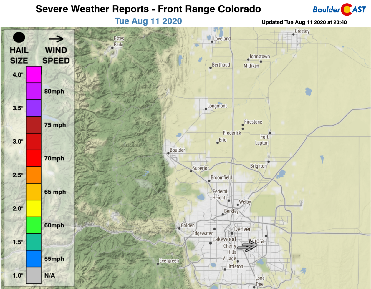 Front Range Severe Weather Reports – BoulderCAST