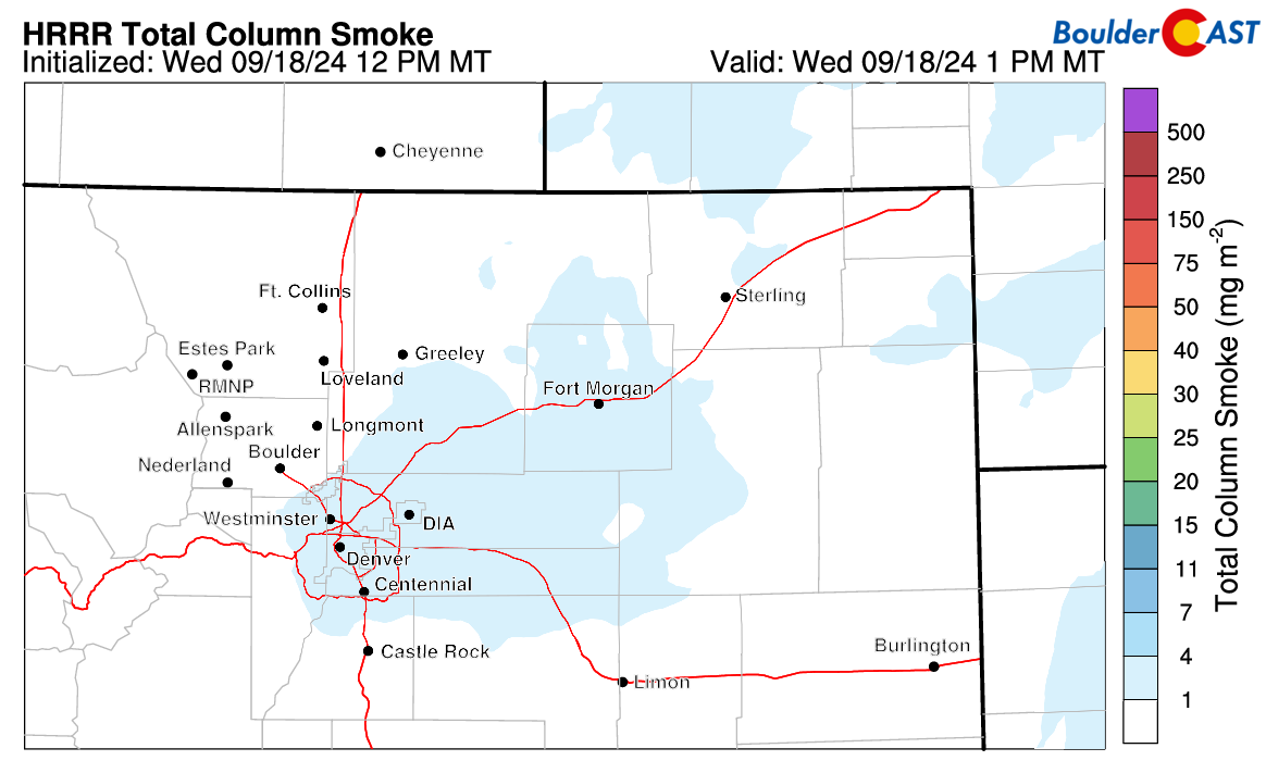 Colorado Smoke Forecast BoulderCAST