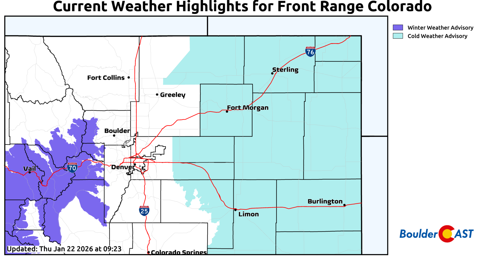 Arctic Blast Update: Colorado turns cold, but largely misses out on the ...