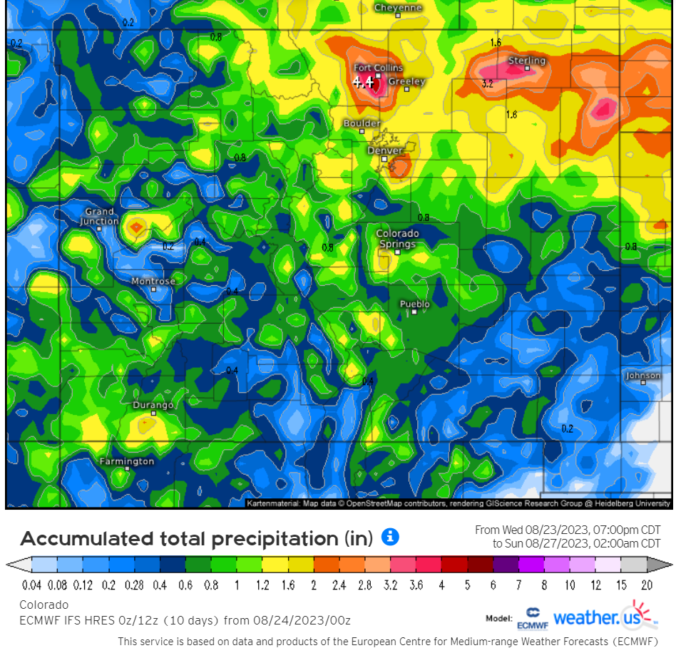 Flash flooding risk soars Friday into Saturday across the Front Range ...